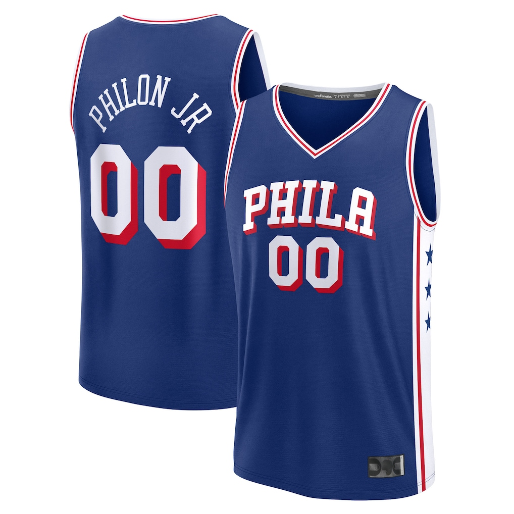 Trusc P.76ers #00 Labaron Philon Jr. Royal Swingman Jerseys - Icon Edition
