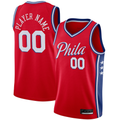 Trusc Custom P.76ers Red Swingman Jerseys - Statement Edition
