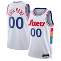 Trusc Custom P.76ers White 2024-25 Swingman Jerseys - City Edition