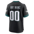 Trusc Custom P.Eagles Black Stitched Alternate Game Stitched Jerseys