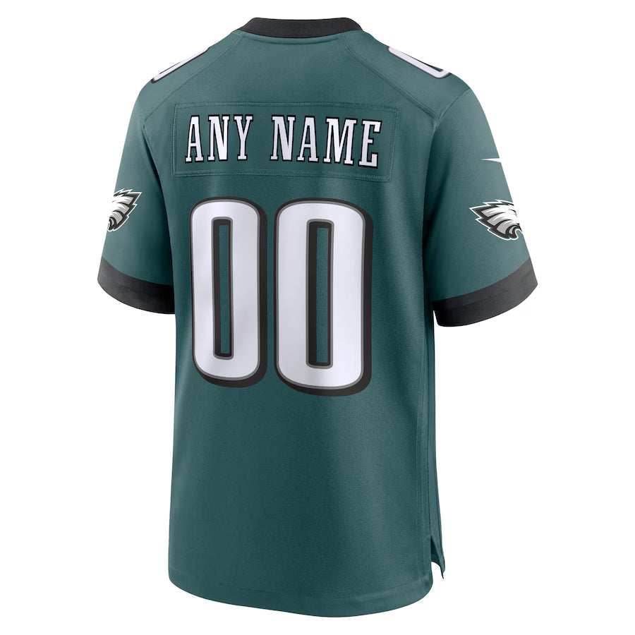 Trusc Custom P.Eagles Midnight Green Stitched Home Game Stitched Jerseys