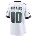 Trusc Custom P.Eagles White Stitched Home Game Stitched Jerseys