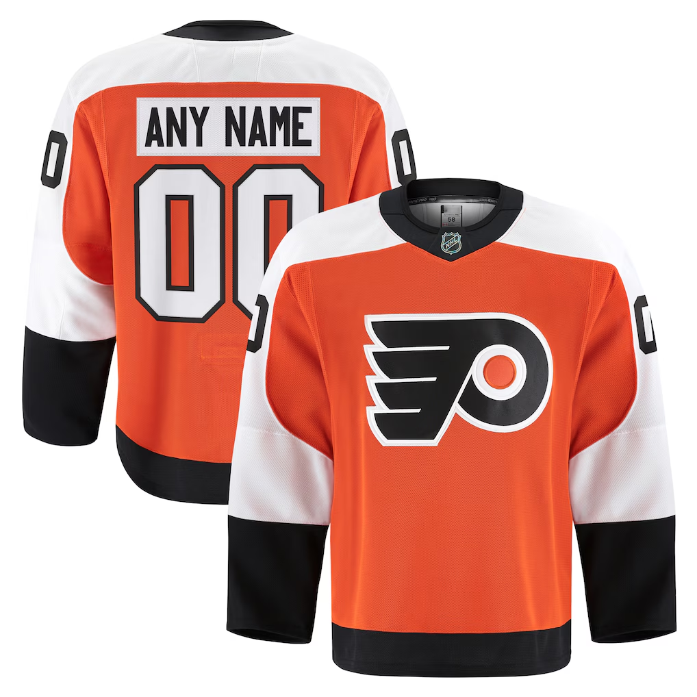 Trusc Custom P.Flyers Orange Home Authentic Pro Jerseys