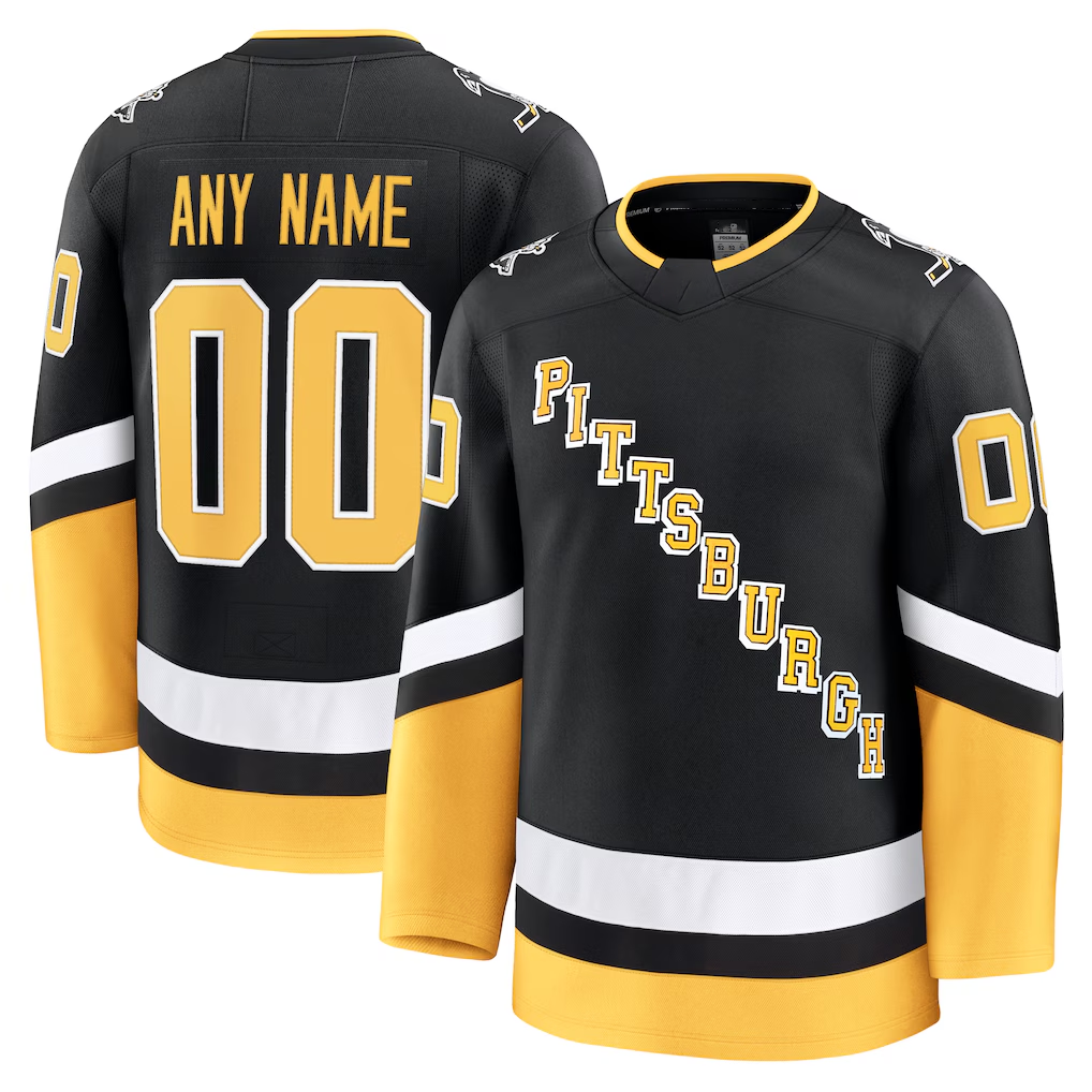 Trusc Custom P.Penguins Black Alternate Premium Jerseys
