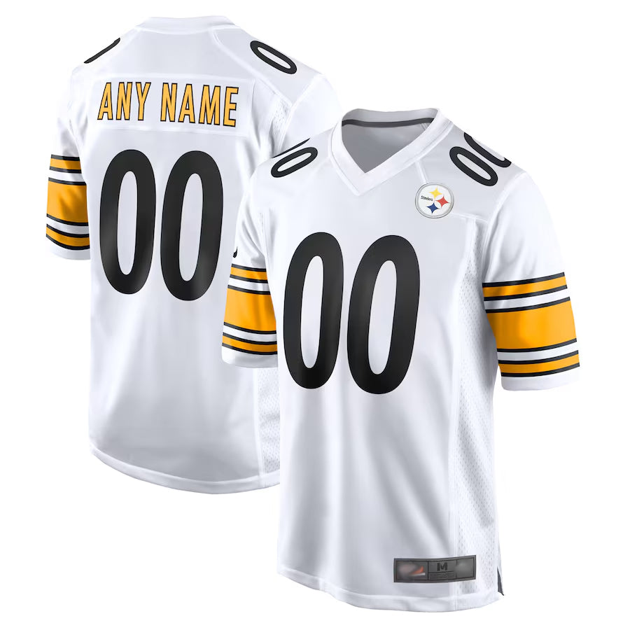 Trusc Custom P.Steelers White Home Game Stitched Jerseys