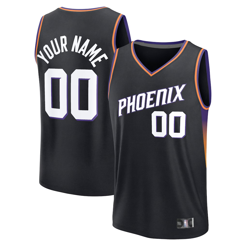 Trusc Custom P.Suns Fanatics Black Fast Break Jerseys - Icon Edition