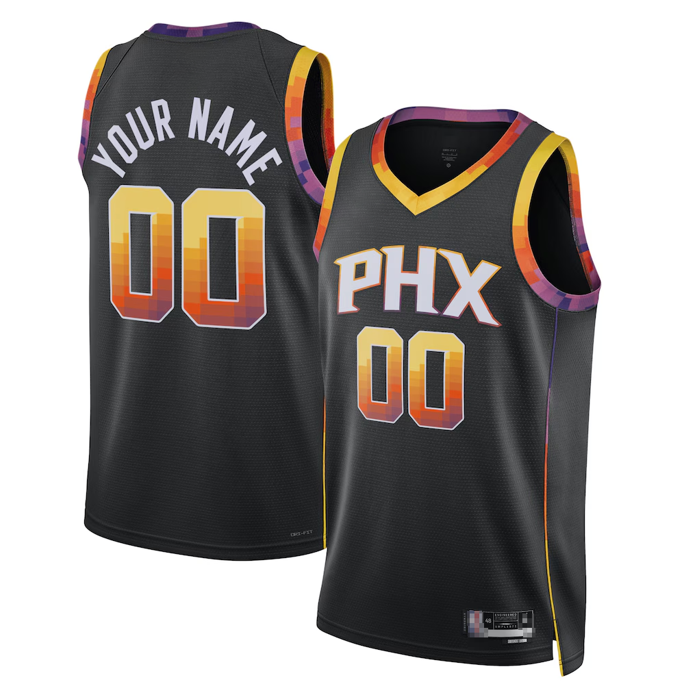 Trusc Custom P.Sunss Black 2022-2023 Swingman Jerseys - Statement Edition