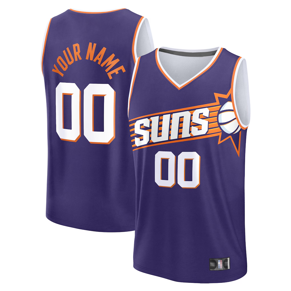 Trusc Custom P.Sunss Fanatics Purple Fast Break Jerseys - Icon Edition