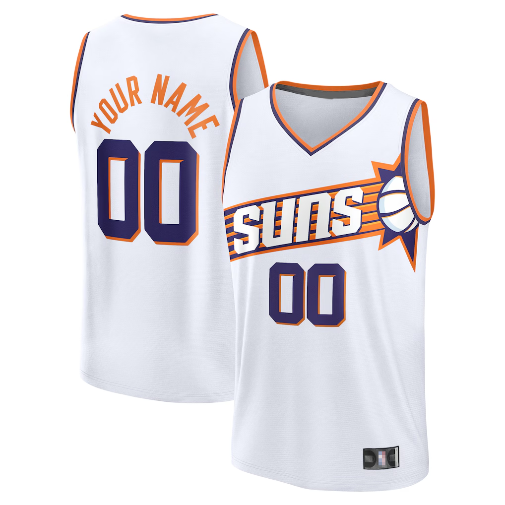 Trusc Custom P.Sunss Fanatics White Fast Break Jerseys - Association Edition