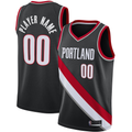 Trusc Custom PT.Blazers Black 2020-2021 Swingman Jerseys - Icon Edition
