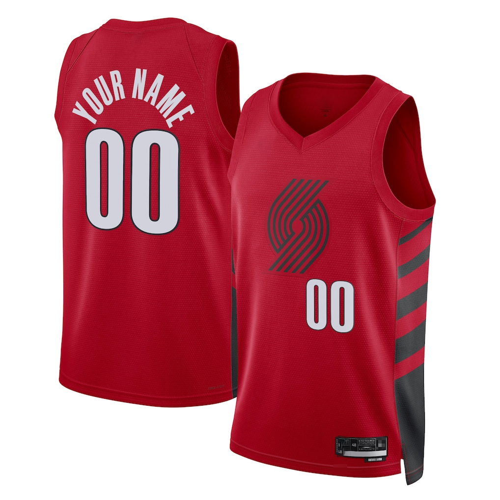Trusc Custom PT.Blazers Red 2022-2023 Swingman Jerseys - Statement Edition