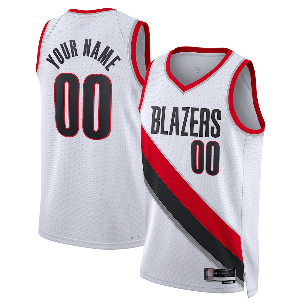 Trusc Custom PT.Blazers White Swingman Jerseys - Association Edition