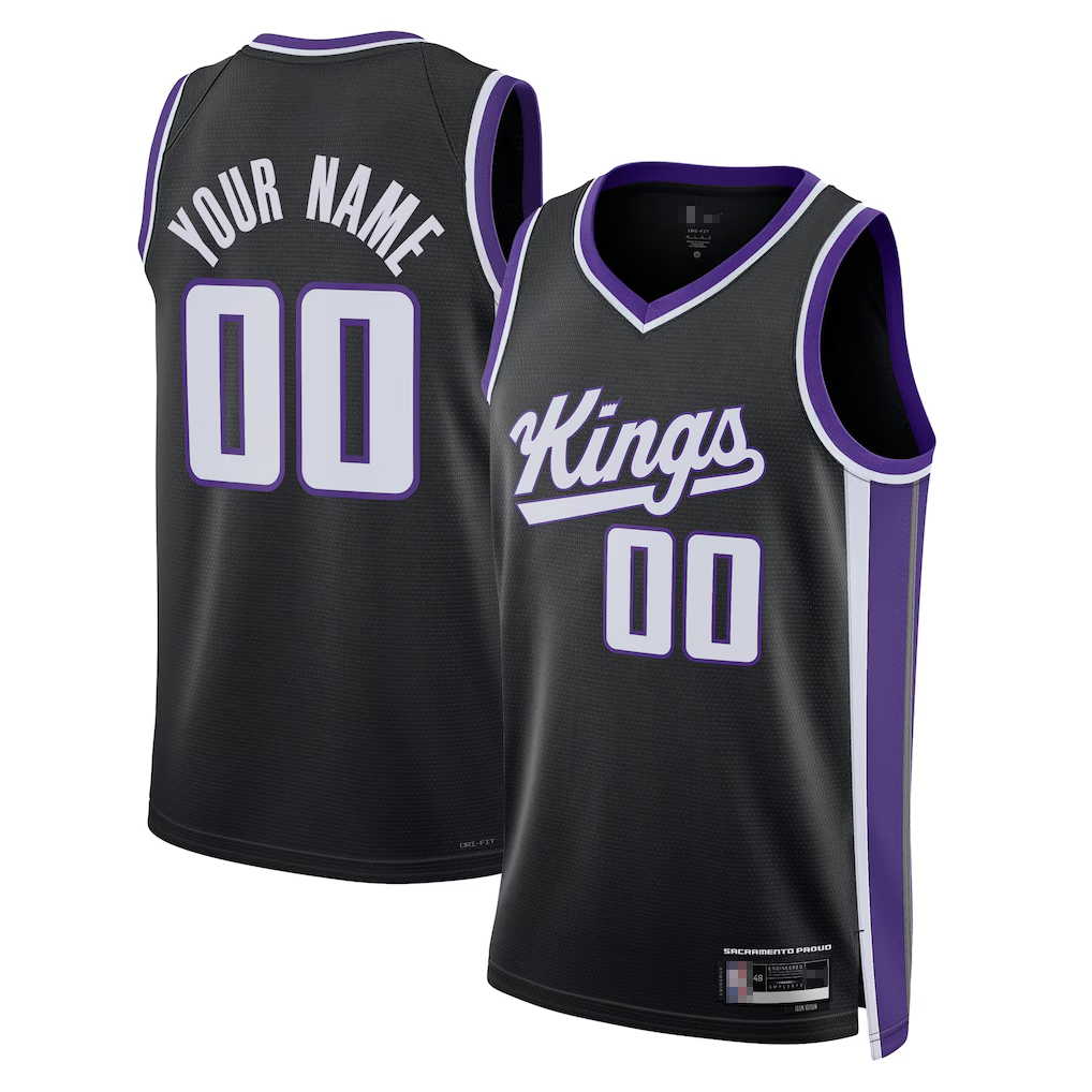 Trusc Custom S.Kings Black Swingman Jerseys - Icon Edition