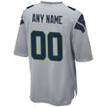 Trusc Custom S.Seahawks Gray Alternate Game Stitched Jerseys