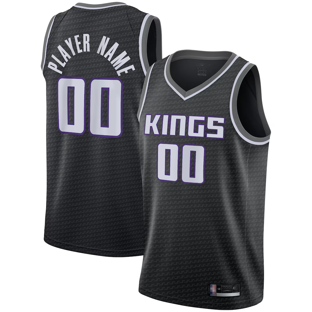 Trusc Custom S.kings Black Swingman Jerseys - Statement Edition