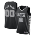 Trusc Custom SA.Spurs Black 2022-2023 Swingman Jerseys - Statement Edition