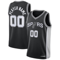 Trusc Custom SA.Spurs Black Swingman Jerseys - Icon Edition