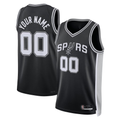 Trusc Custom SA.Spurs Black Swingman Jerseys - Icon Edition