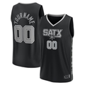 Trusc Custom SA.Spurs Fanatics Black Fast Break Replica Jerseys - Statement Edition