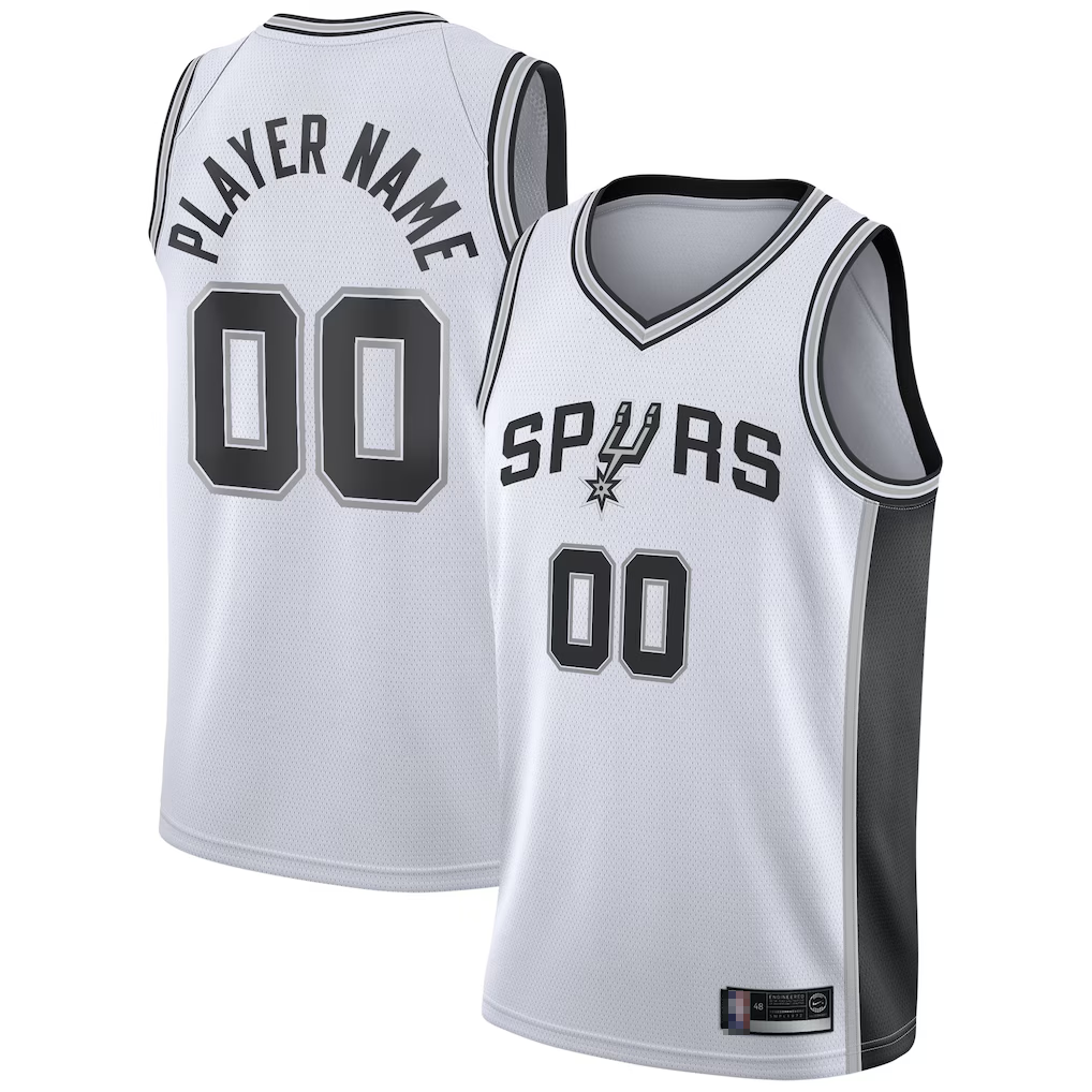 Trusc Custom SA.Spurs White 2020-2021 Swingman Jerseys - Association Edition