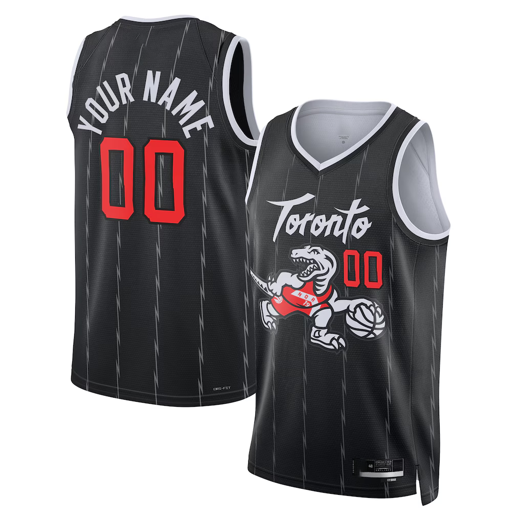 Trusc Custom T.Raptors Black 2025-26 City Edition Swingman Jerseys