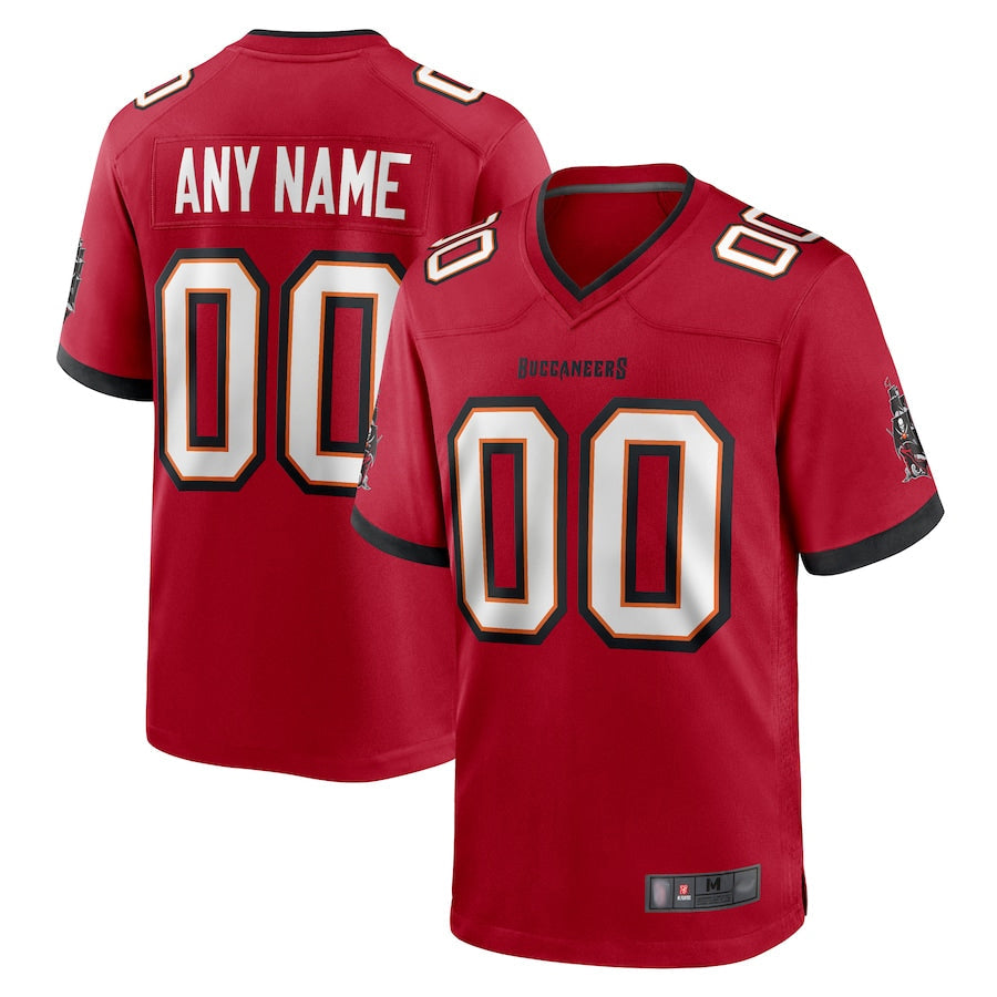 Trusc Custom TB.Buccaneers Red Replica Game Stitched Jerseys