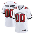 Trusc Custom TB.Buccaneers White Replica Game Stitched Jerseys