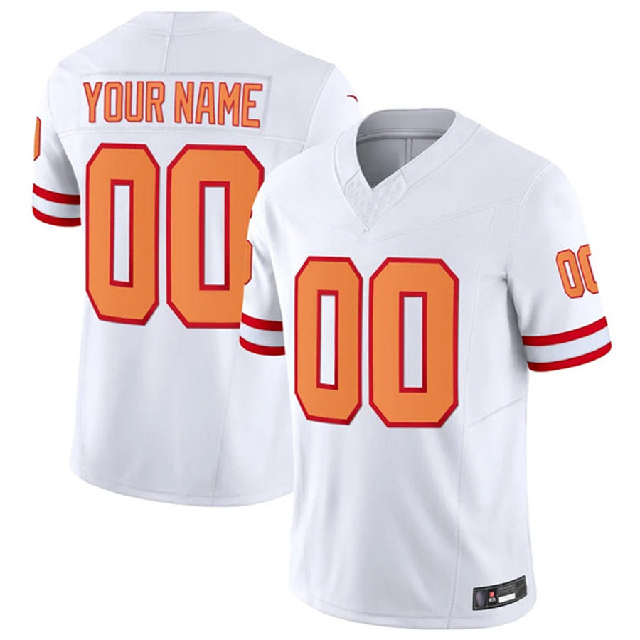 Trusc Custom TB.Buccaneers White Vapor F.U.S.E. Limited Stitched Jerseys