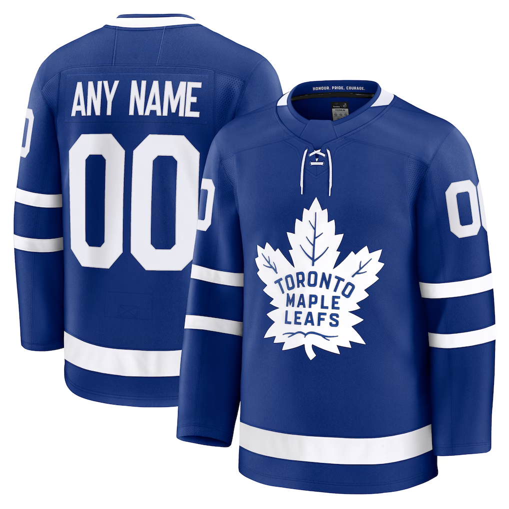Trusc Custom T.Maple Leafs Blue Home Premium Jerseys