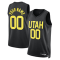 Trusc Custom U.Jazz Black 2022-2023 Swingman Jerseys- Statement Edition