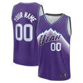 Trusc Custom U.Jazz Fanatics Purple Fast Break Replica Custom Jerseys - Icon Edition