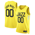Trusc Custom U.Jazz Gold Swingman Jerseys - Icon Edition