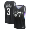Trusc U.Jazz #3 Keyonte George Fanatics Black Fast Break Replica Jerseys - Statement Edition