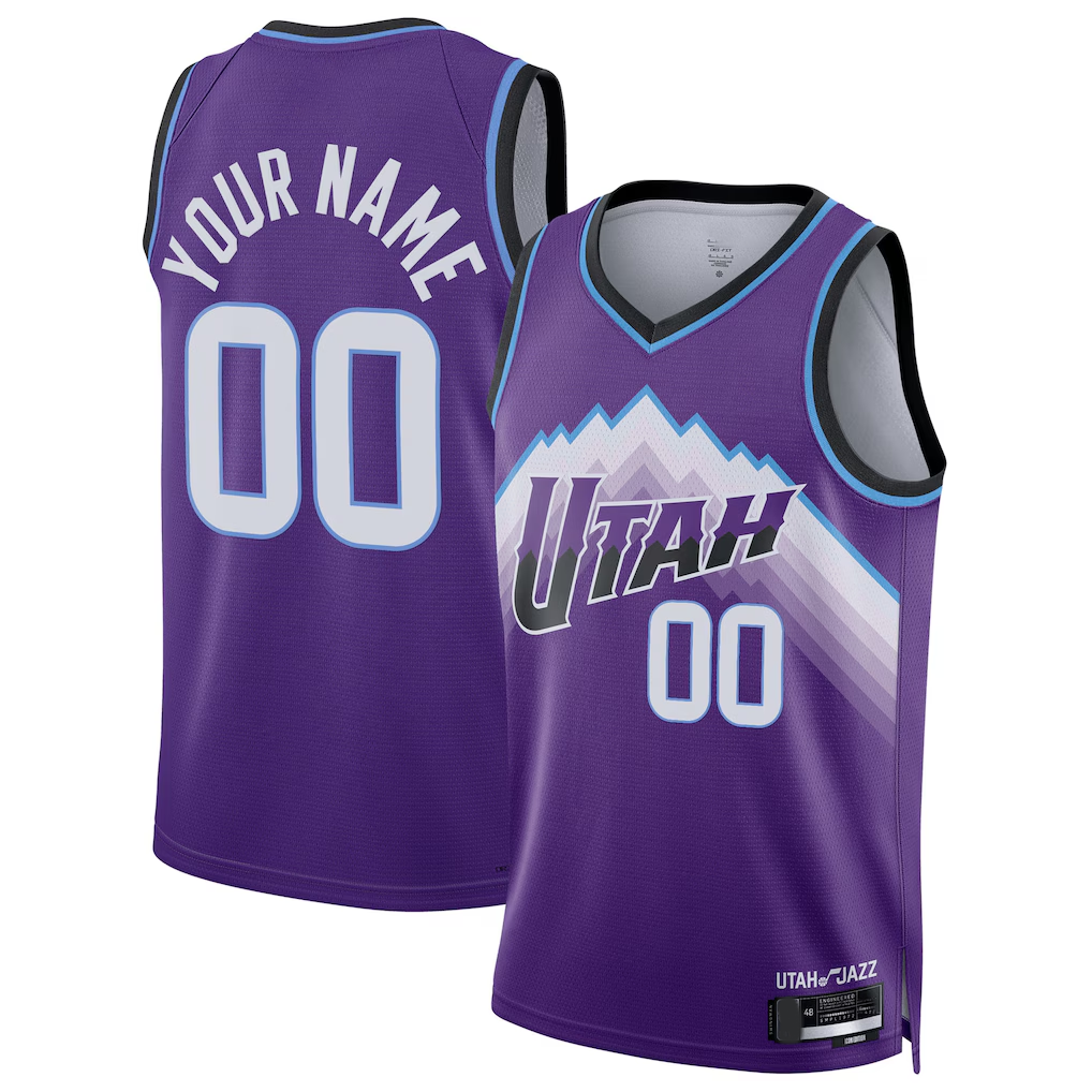 Trusc Custom U.Jazz Purple Swingman Jerseys - Icon Edition