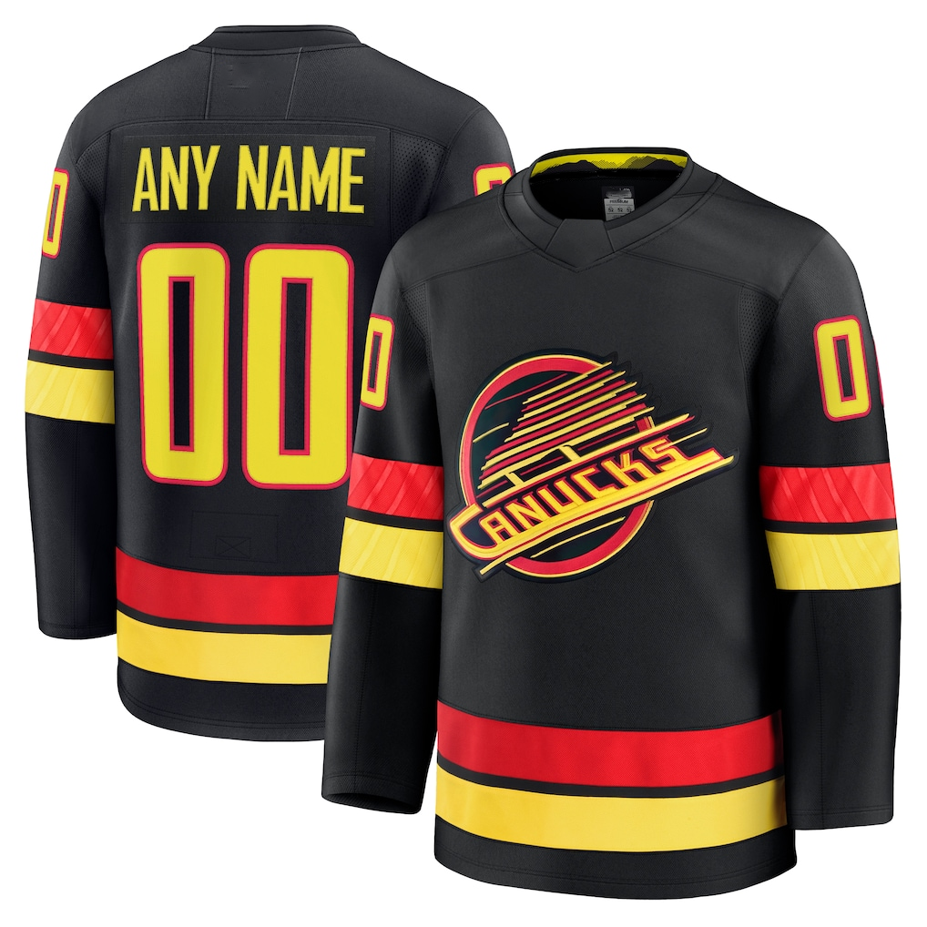 Trusc Custom V.Canucks Black Alternate Premium Jerseys