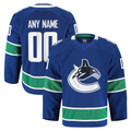 Trusc Custom V.Canucks Blue Home Authentic Pro Jerseys