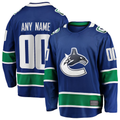 Trusc Custom V.Canucks Blue Home Team Breakaway Jerseys