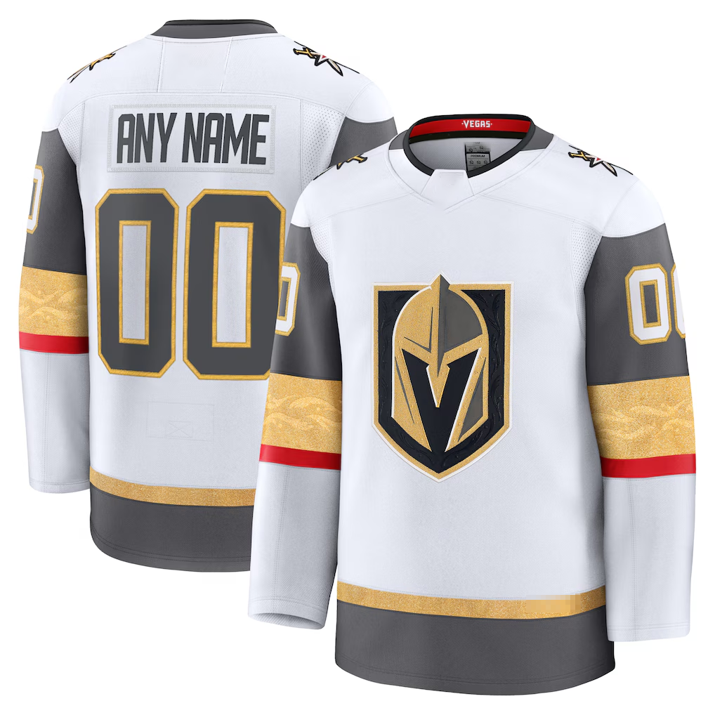Trusc Custom V.Golden Knights White Away Premium Jerseys