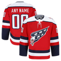 Trusc Custom W.Capitals Red Alternate Authentic Pro Jerseys