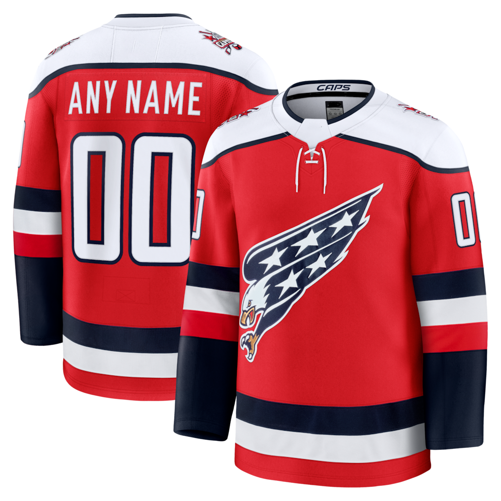 Trusc Custom W.Capitals Red Alternate Premium Jerseys