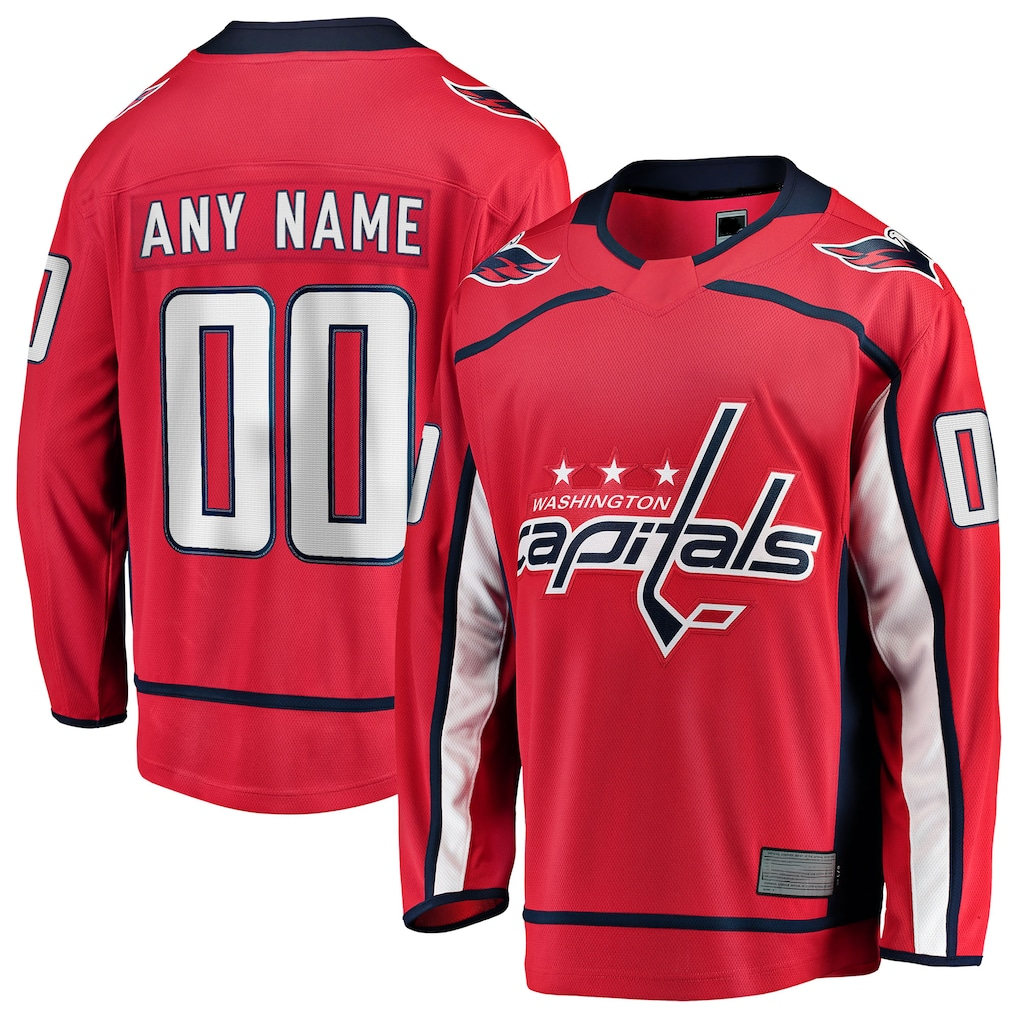 Trusc Custom W.Capitals Red Home Breakaway Jerseys