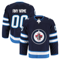 Trusc Custom W.Jets Navy Home Authentic Pro Jerseys