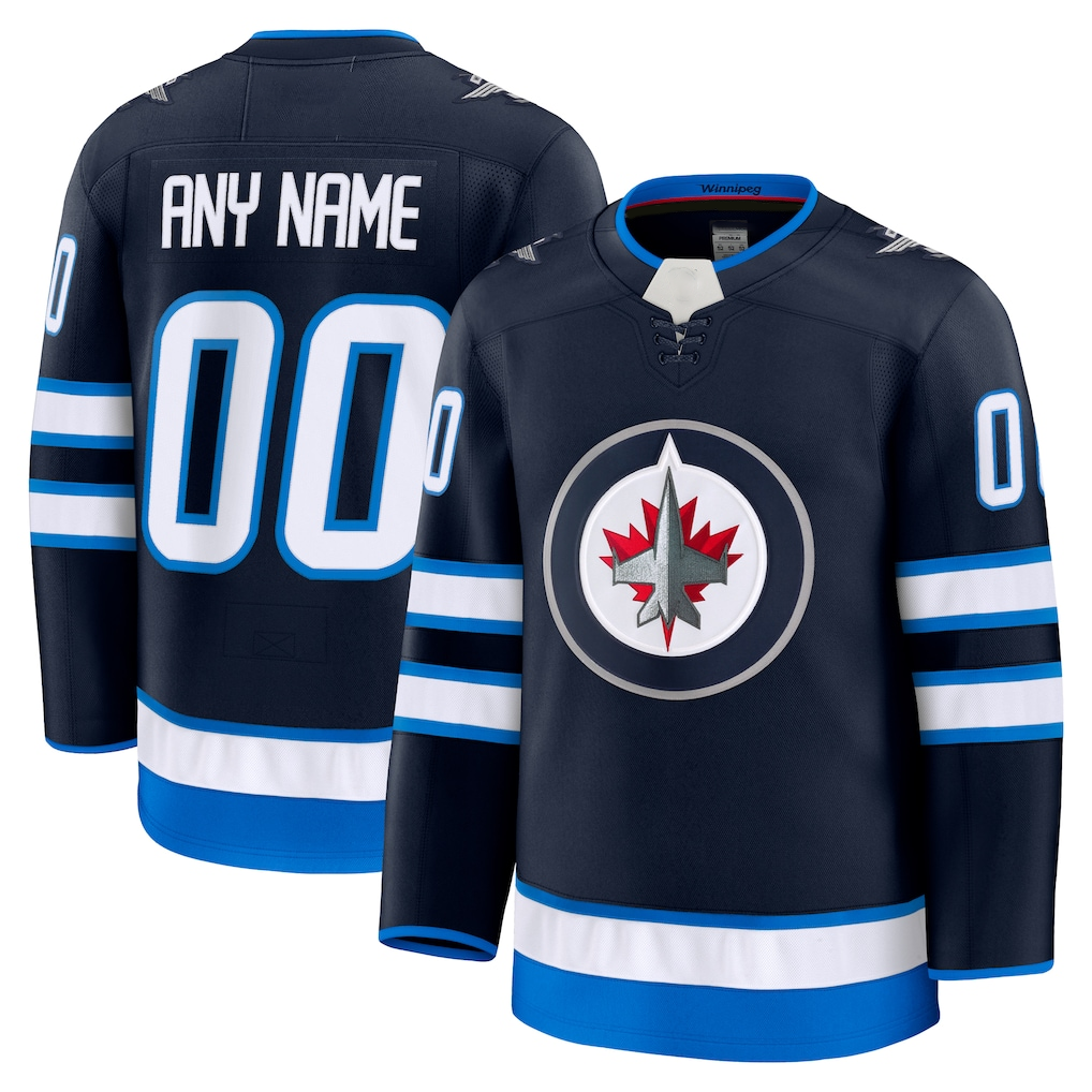 Trusc Custom W.Jets Navy Home Premium Jerseys