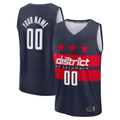 Trusc Custom W.Wizards Navy Fast Break Jerseys - Statement Edition