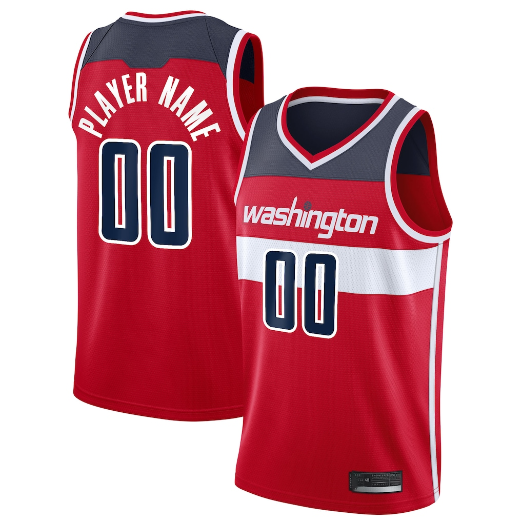 Trusc Custom W.Wizards Red 2020-21 Swingman Jerseys - Icon Edition