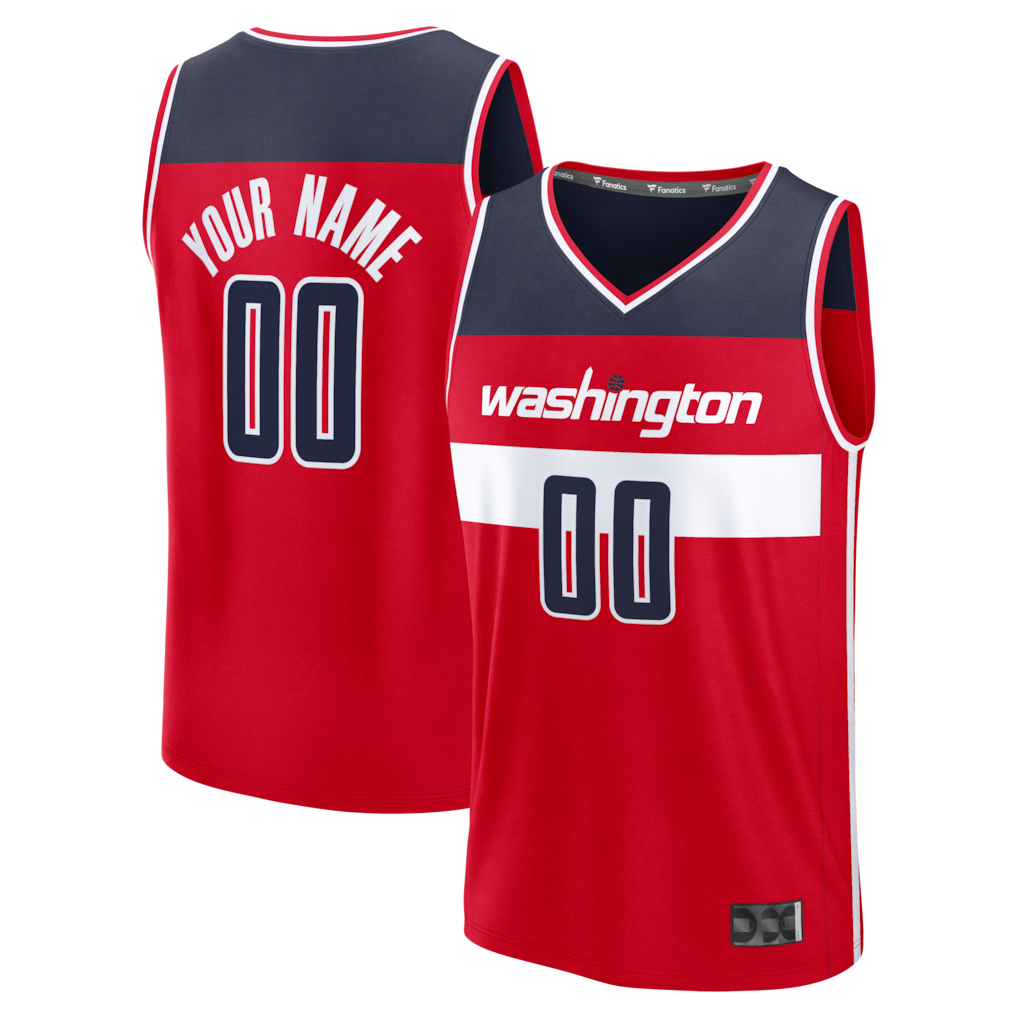 Trusc Custom W.Wizards Red Fastbreak Jerseys - Icon Edition