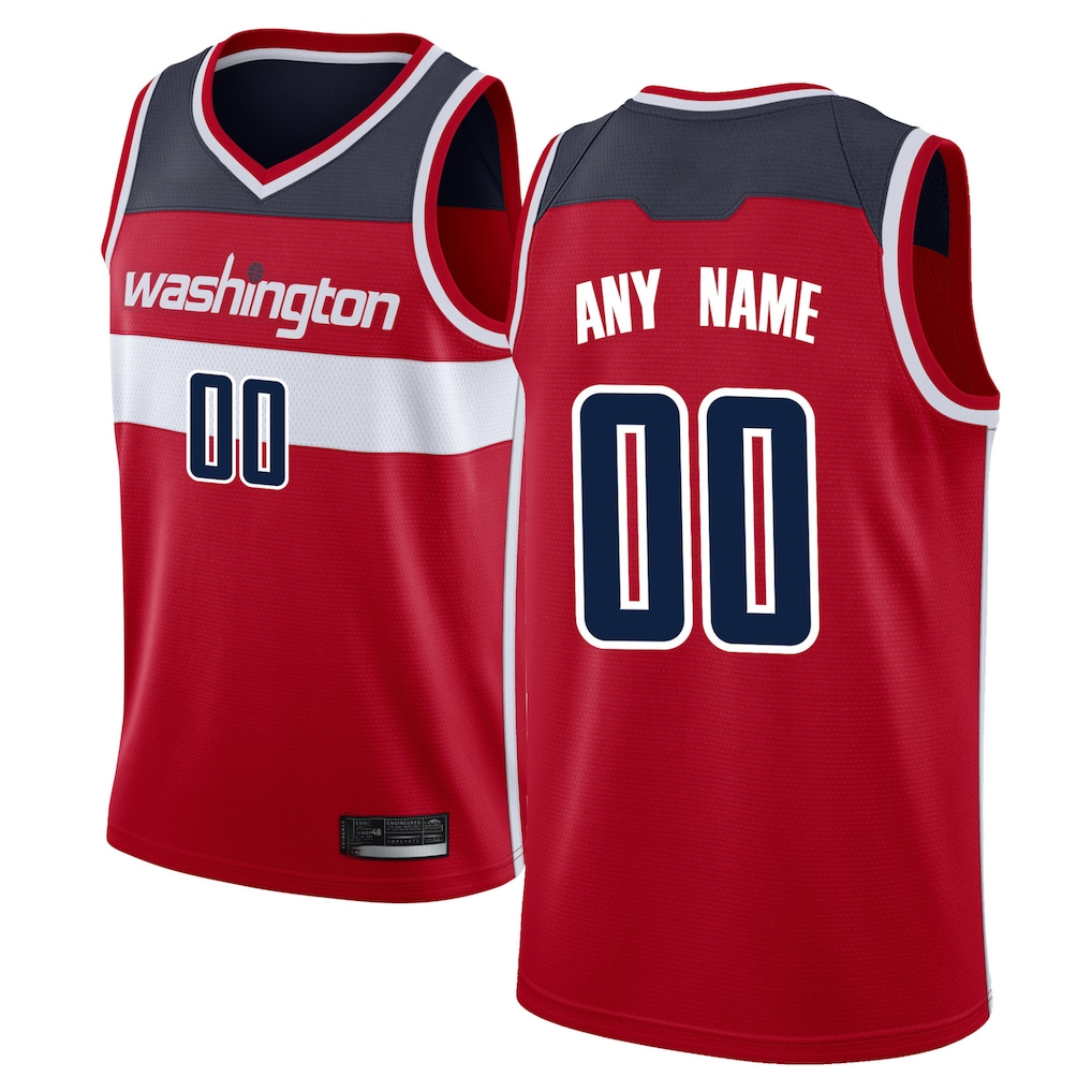Trusc Custom W.Wizards Red Swingman Jerseys - Icon Edition