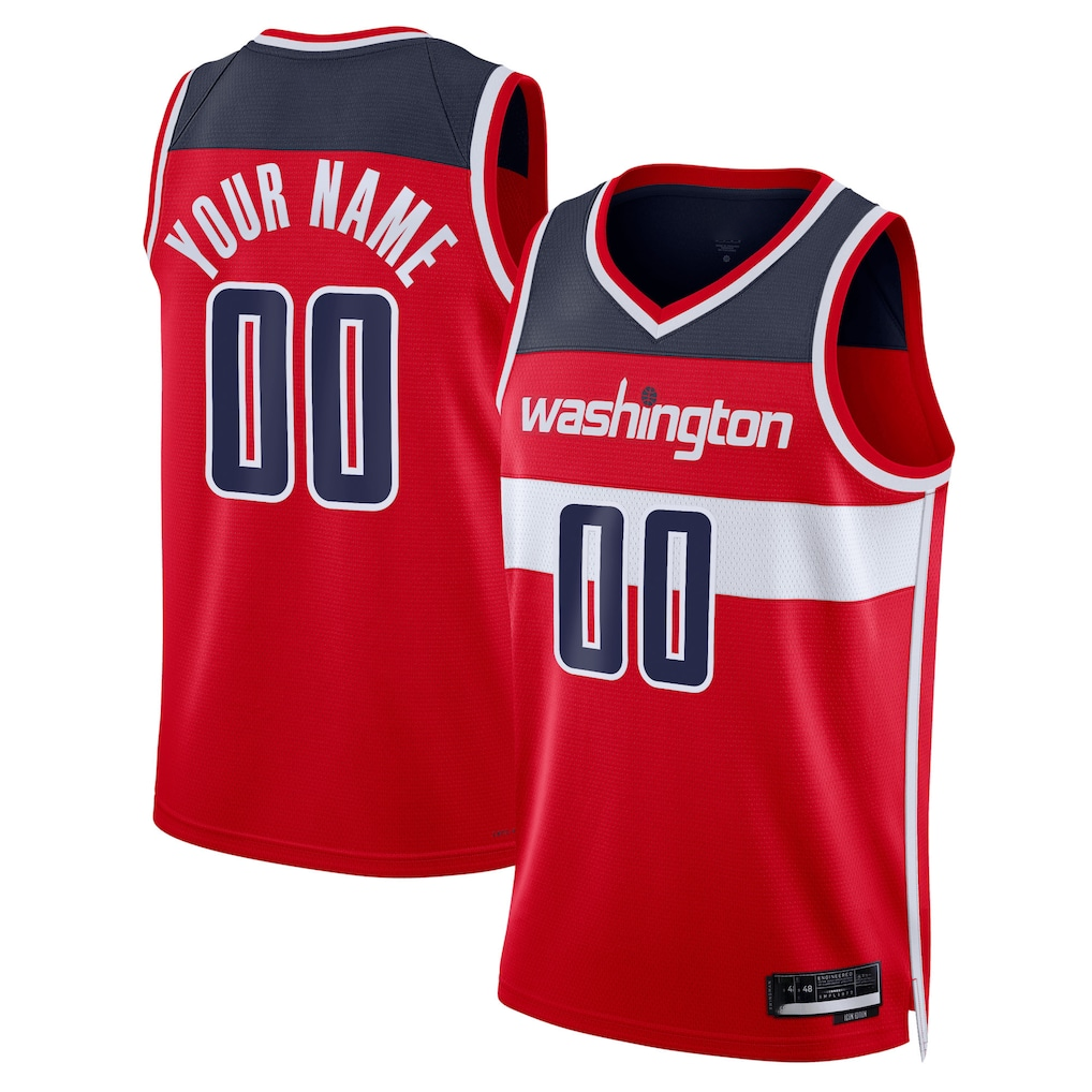 Trusc Custom W.Wizards Red Swingman Jerseys - Icon Edition