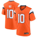 Trusc D.Broncos #10 Bo Nix Orange 2024 Draft First Round Pick Player Game Jersey American Stitched Jerseys