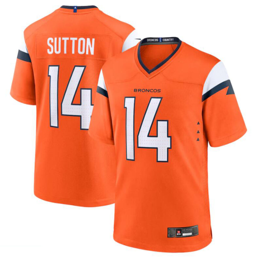 Trusc D.Broncos #14 Courtland Sutton Orange Game Jersey American Stitched  Jerseys